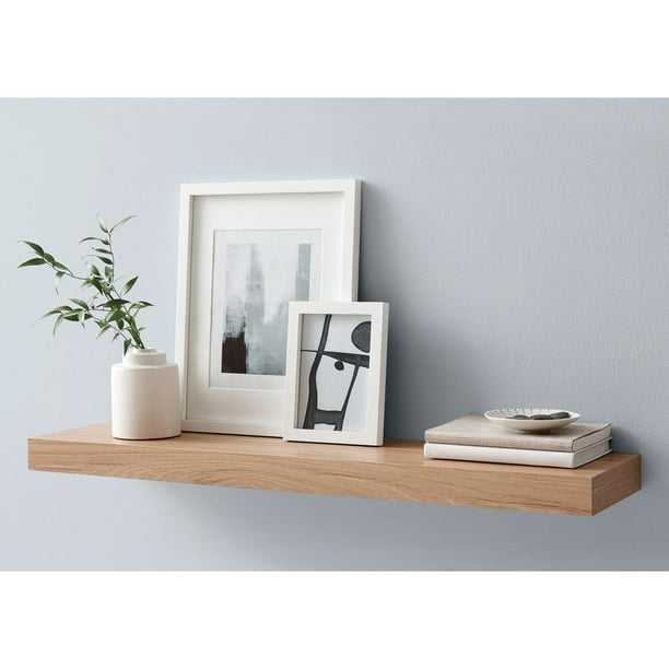 🪵 Hometrends 35-Inch Floating Honey Shelf – Sleek & Versatile Wall Display